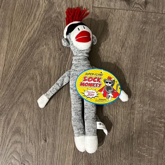 Flying Monkey Toys Nwt Super Flying Sock Monkey Flies Over 2ft